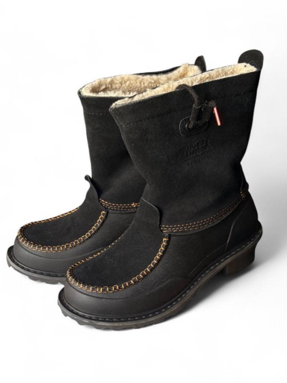 Woolrich Black Fully Wooly Slip Women's Waterproof Winter Snow Boots 8 NIB